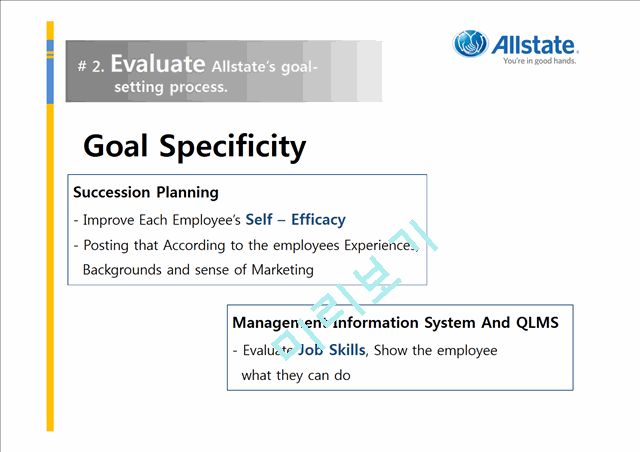 Allstate Insurance Company(Case Analysis and Presentation)   (6 )